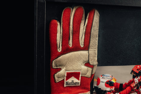 rubens barrichello signed gloves