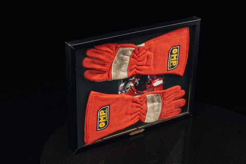 gerhard berger signed gloves