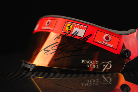 Michael Schumacher signed Visor