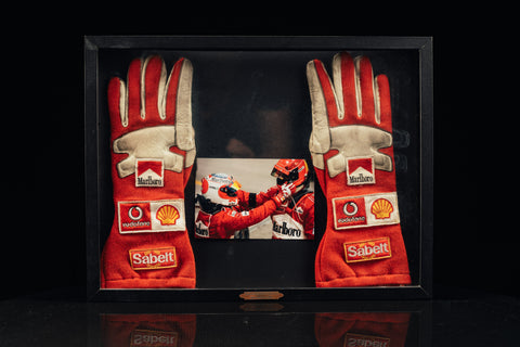 rubens barrichello signed gloves
