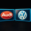 Audi and VW illuminated sign