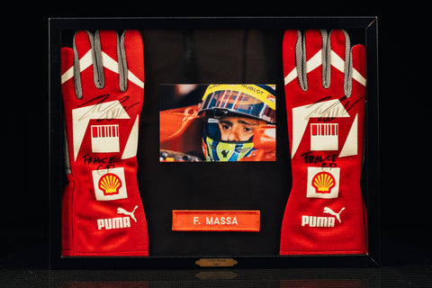 Felipe Massa signed gloves