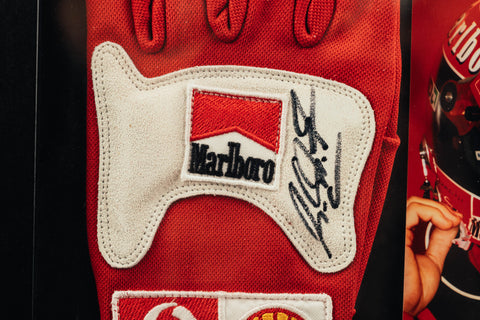 Michael Schumacher signed gloves