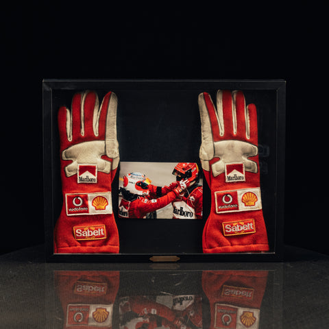 rubens barrichello signed gloves