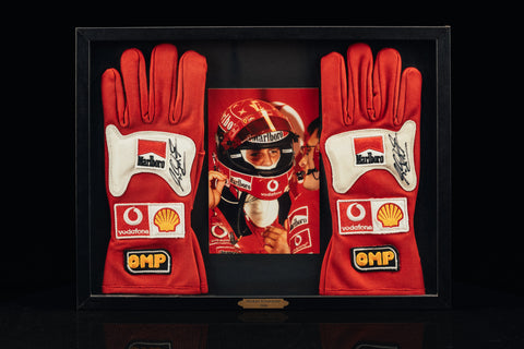 Michael Schumacher signed gloves