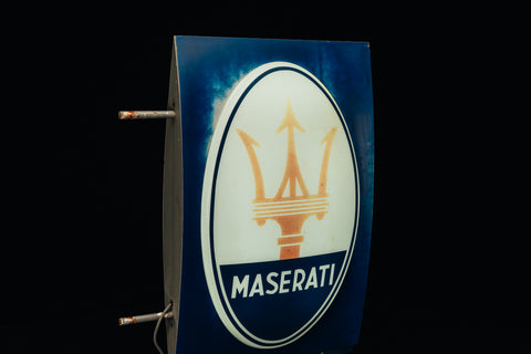 Maserati illuminated sign