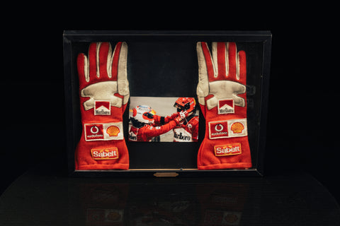 rubens barrichello signed gloves