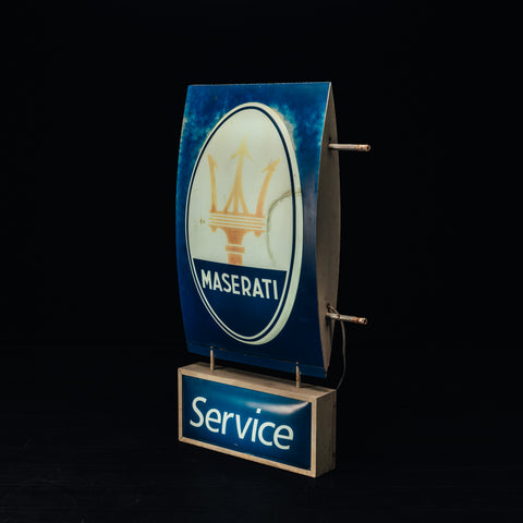 Maserati illuminated sign