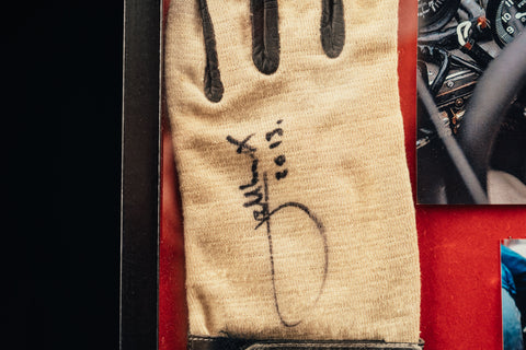 Jacky ickx signed gloves
