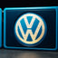 Audi and VW illuminated sign