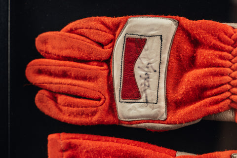 Eddie Irvine signed gloves