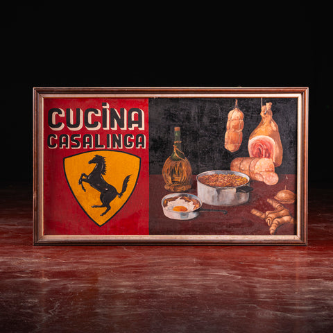 Historic Ferrari painting from Modena