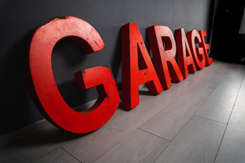 garage sign