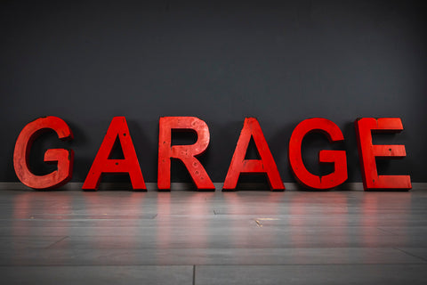 garage sign